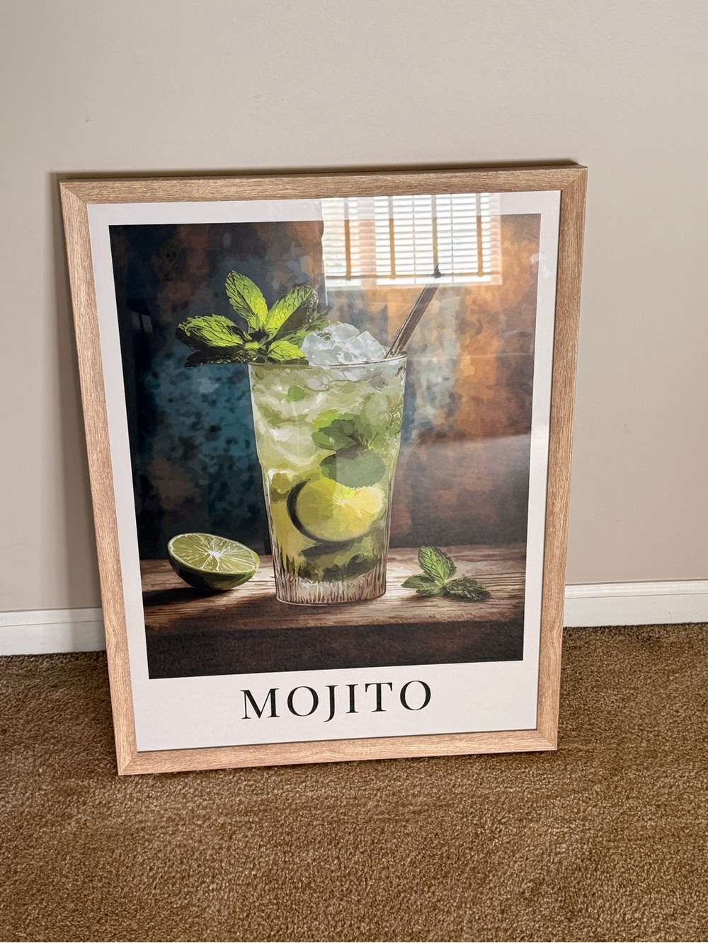 Mojito Print Wall Art - Lime & Green Cocktail Poster